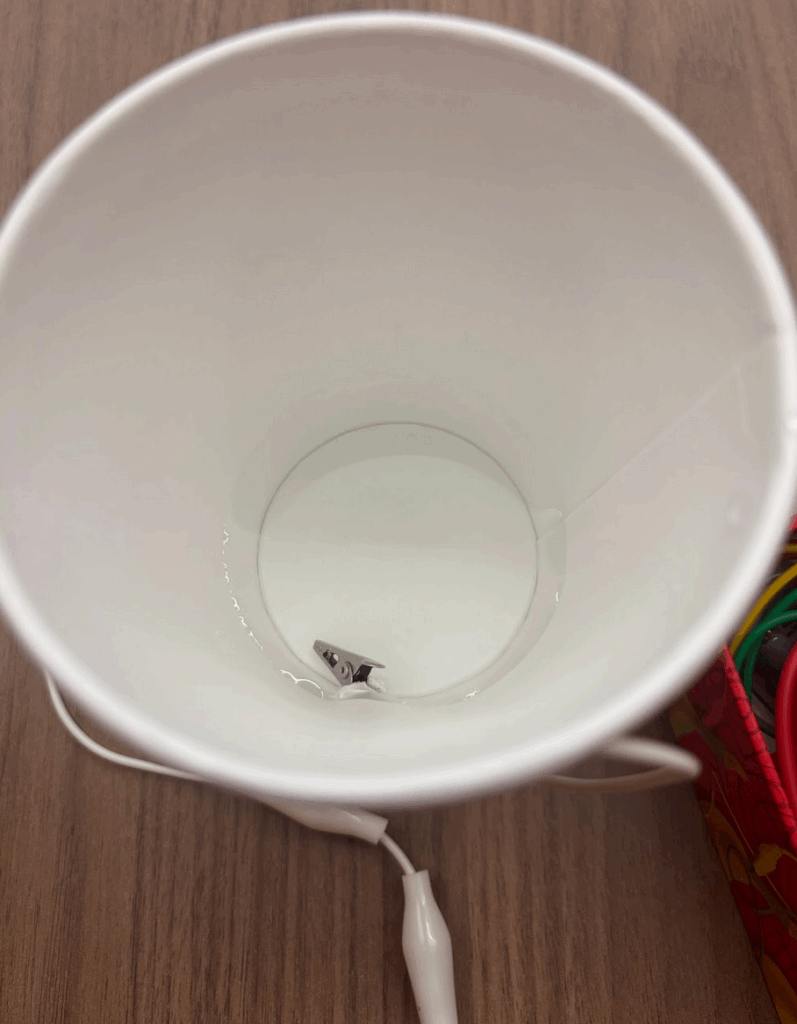 cup portion of hack 5, looking down